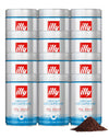 Illy Ground Espresso Coffee, Decaffeinated - Medium Roast - Mild & Balanced - 100% Arabica - Pre-Ground for Espresso - Pressuriz
