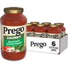 Prego Chunky Mushroom And Green Pepper Pasta Sauce, 23.75 Oz Jar (Case Of 6)
