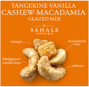 Sahale Snacks Tangerine Vanilla Cashew Macadamia Glazed Mix, 4 Ounces