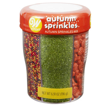 Food Items Sprinkle Mix, Autumn, 6 Cell