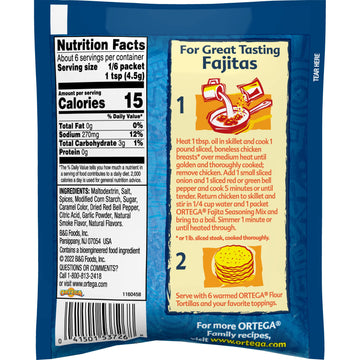 Ortega Seasoning Mix, Fajita, 1 Ounce