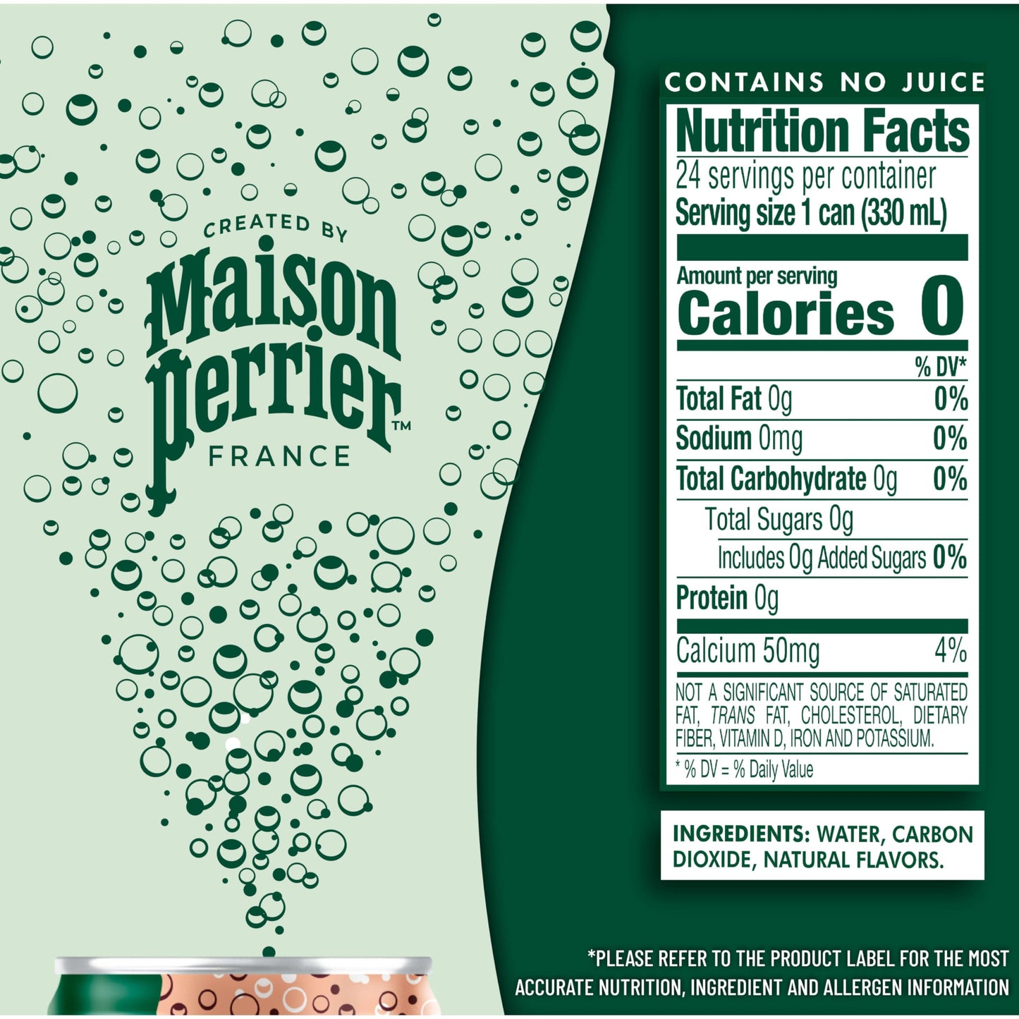 Maison Perrier Sparkling Water, Forever Peach Flavor, 11.15 Fl Oz Cans, 8 Count, Pack of 3