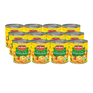 Del Monte Mandarin Oranges In Extra Light Syrup, 8.25 Oz Can (Pack Of 12)