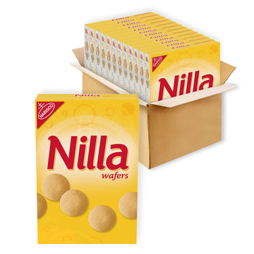 Nilla Wafers Cookies, Vanilla Wafers, 12 - 11 Oz Boxes