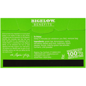 Bigelow Tea Matcha Green, 18 Ct
