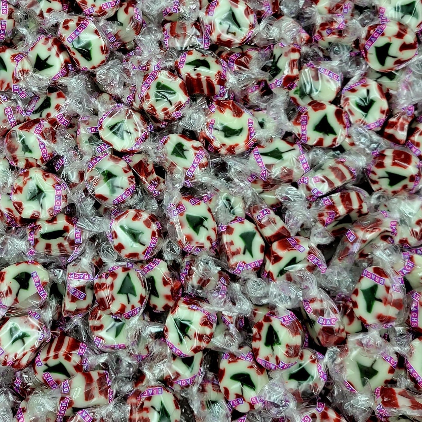 Brach.Candy Peppermint Nougats Christmas 11Oz Bag, Individually Wrapped Bulk Peppermint Candy, Nougat Christmas Bulk Holiday Can
