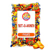 Bit-O-Honey Candy - 1 Lb Bulk Bag - Individually Wrapped Retro Candy - Real Honey And Almond Taffy (Approx 65 Pieces)