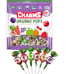 Charms Organic Pops (265 Count) - USDA Organic Fruit Candy Lollipops Made with All Natural Flavors and Ingredients - Dye-Free, G