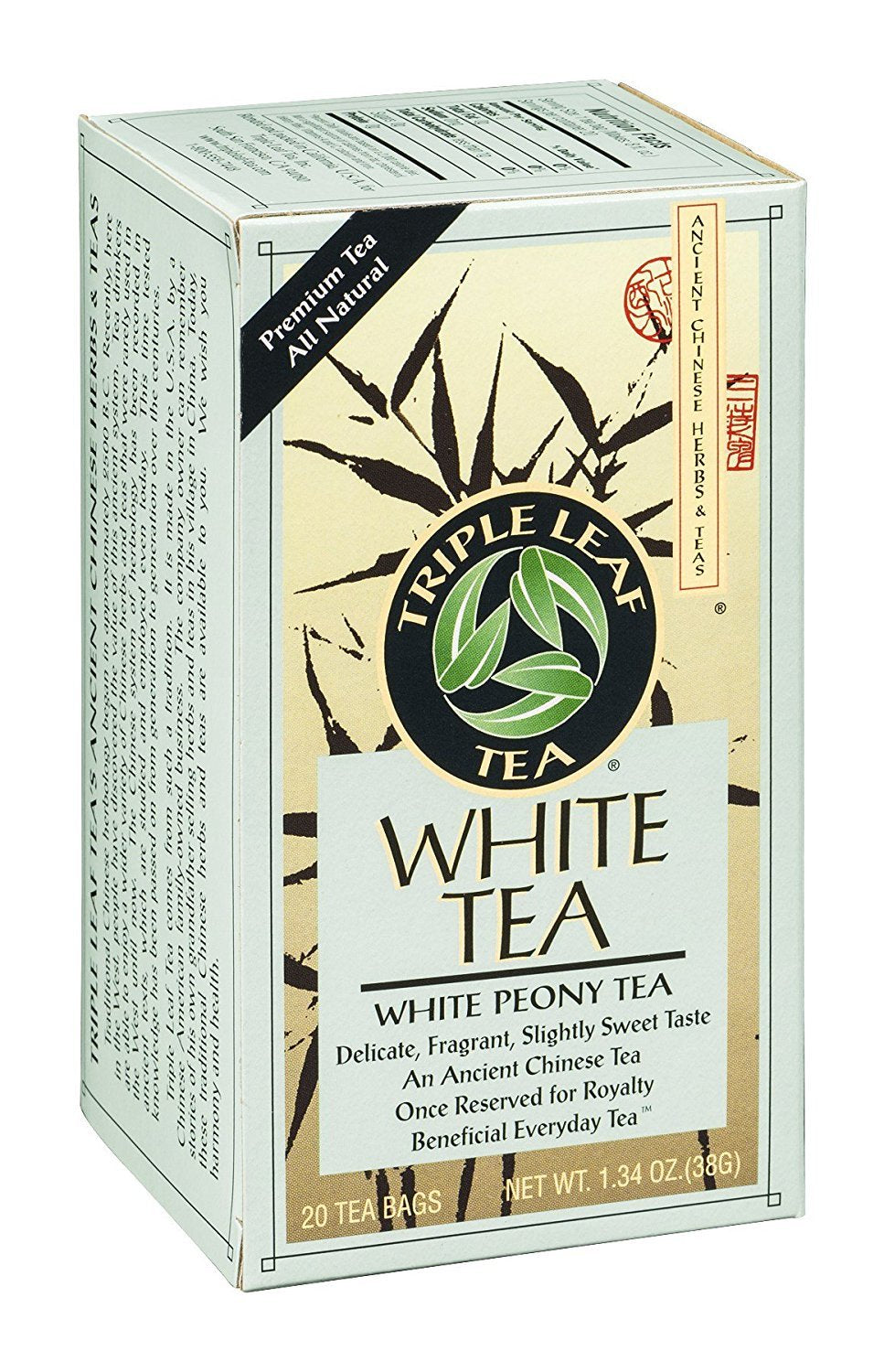 Triple Leaf Tea White Tea - 20 Tea Bags