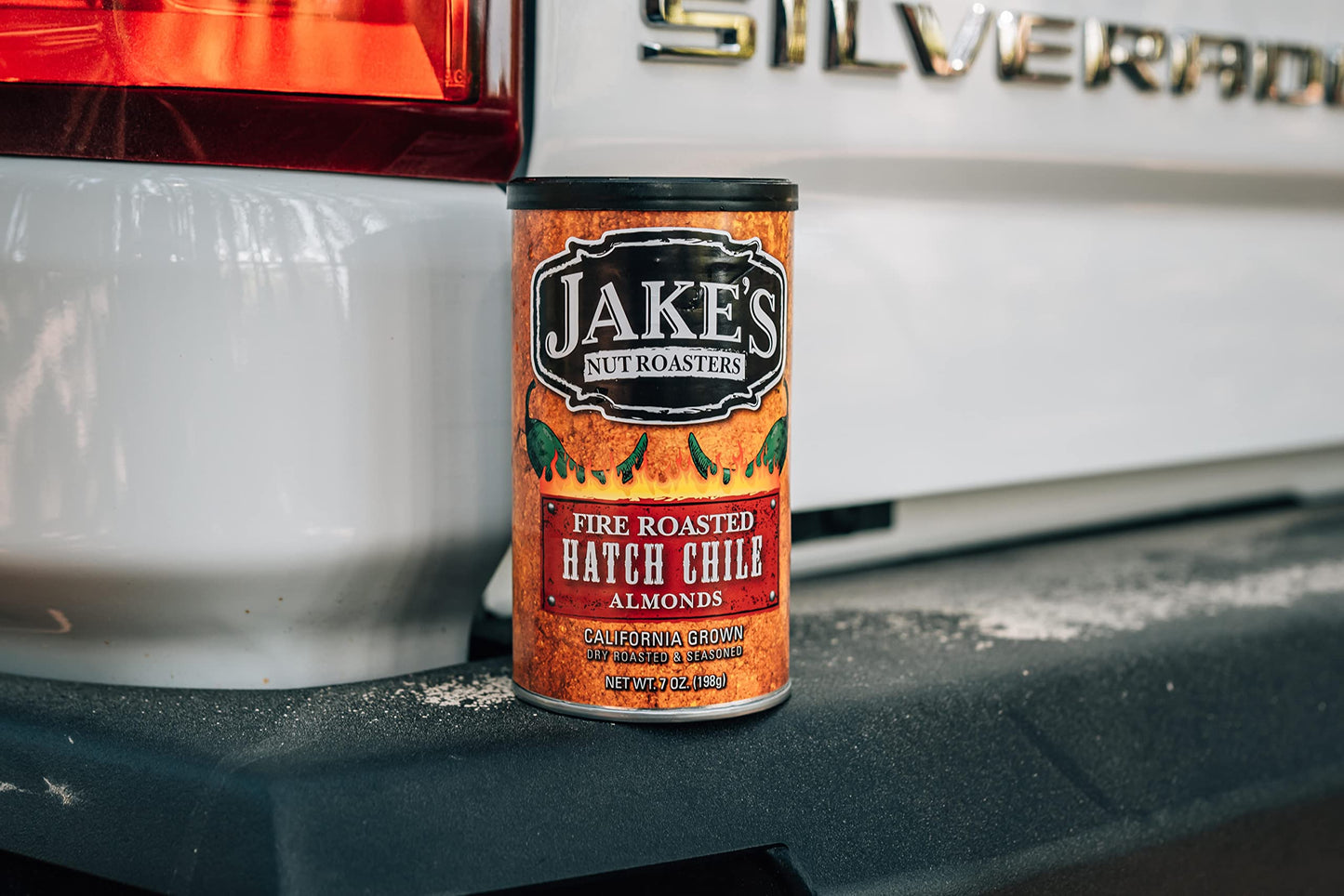 Jake'S Nut Roasters - Fire Roasted Hatch Chile Almonds (2 Pack) Whole Dry Roasted Seasoned Almonds - High-Protein Snack With A S