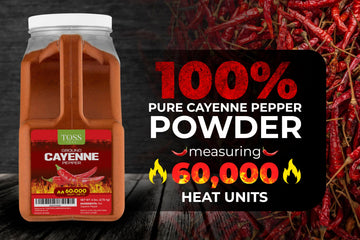 Extra Hot Cayenne Pepper Powder Bulk 60,000 Heat Units 6 Lb, Ground Cayenne Powder Hot Pepper Powder - Red Pepper Powder Spice F
