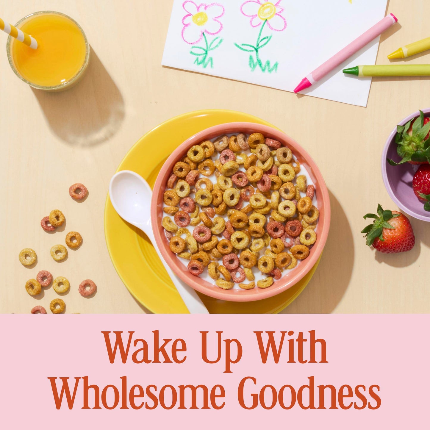 Cheerios Veggie Blends Breakfast Cereal, Apple Strawberry Flavored, Made With Fruits And Veggies, 10.6 Oz