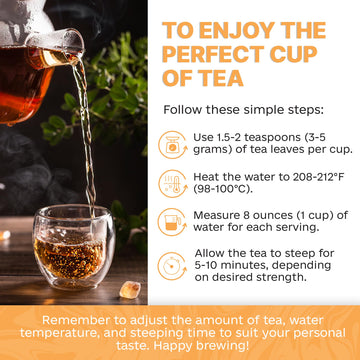 Prime Tea - Fruit Tea Sampler Set - Assorted Variety Fruit Tea Box With Herbal, Fruit And Spices Loose Leaf Tea Blends, Flavorful Assortment - 6 Samplers - Vibrant Vitality Collection - Up To 150 Cups | 12 Ounce