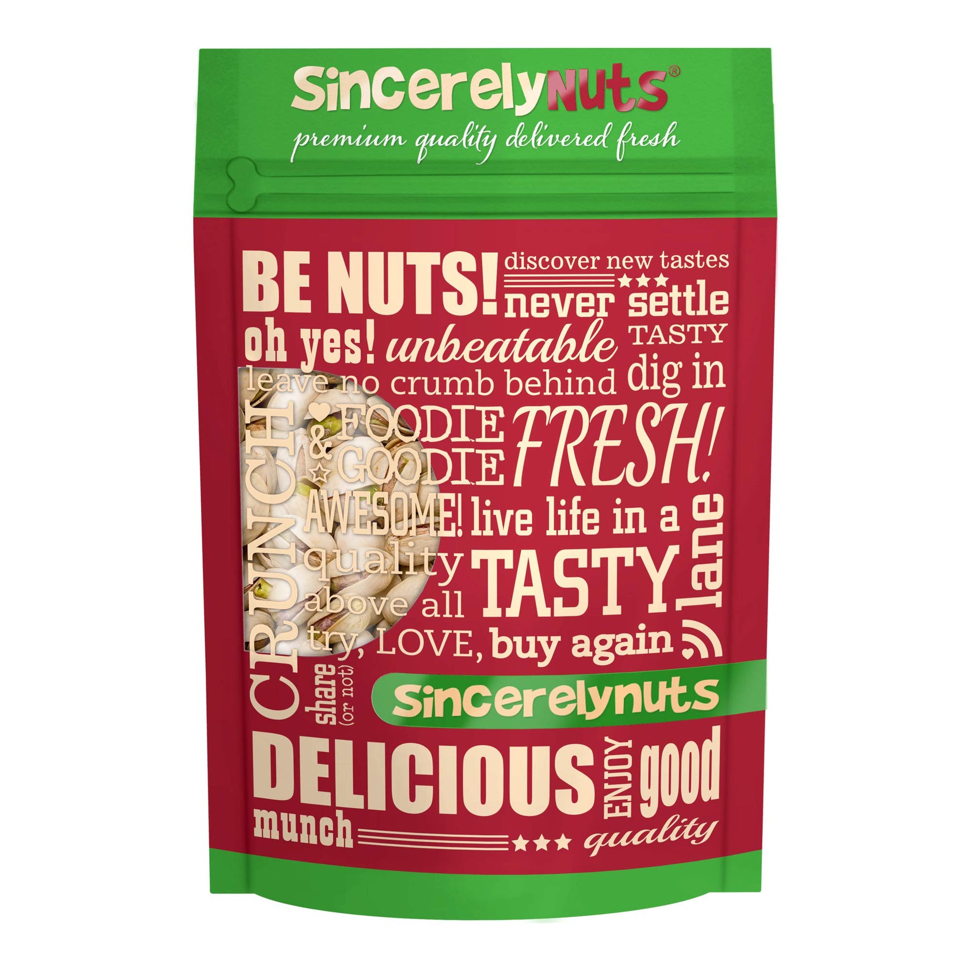 Sincerely Nuts Large Pistachios Roasted & Salted in Shell - 3Lb. Bag | Healthy Snack Food | Great for Cooking | Source of Fiber,