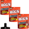 Bigs Chile Limon Flavored Sunflower Seeds - 5.35 Oz Bags (Pack Of 3) - With Mighty Merchandise Bag Clip