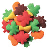 DECOPAC Harvest Thanksgiving Quins, 18oz, Fancy Sprinkles In Pumpkin, Leaf & Haystack Shapes, Candy Sprinkles in Handheld Contai