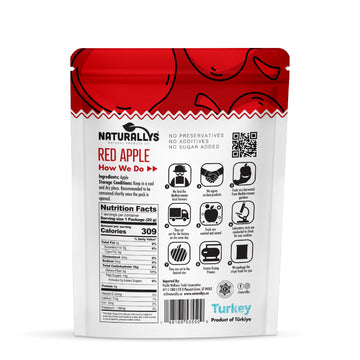 Naturallys Freeze-Dried Fruit Snacks, 100% All Natural, No Sugar Added, Red Apple