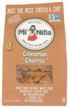 Tortilleria Mi Nina, Chip Tortilla Churro Cinnamon Sugar, 12 Ounce