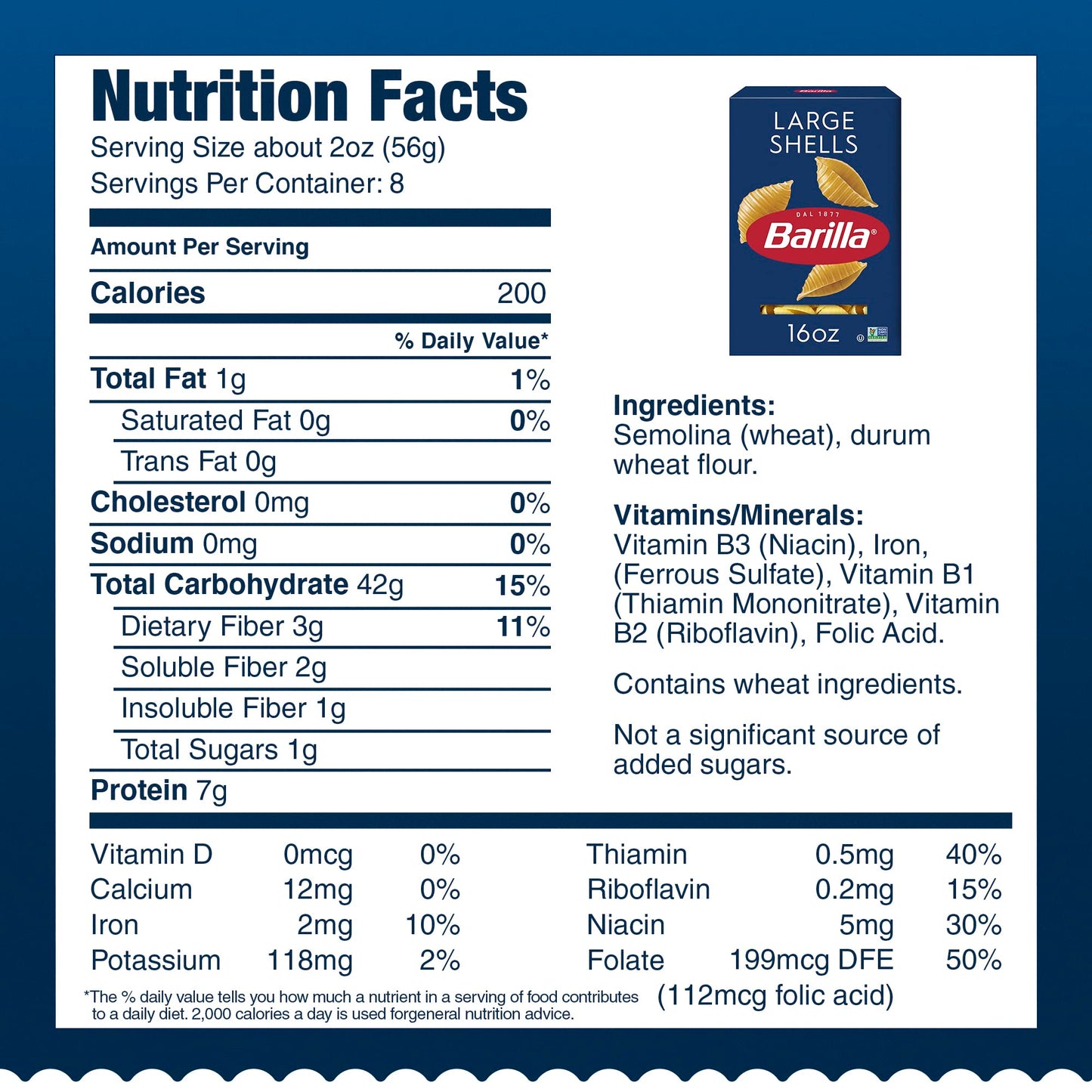 Barilla Large Shells Pasta, 16 Oz. Box (Pack Of 12) - Non-Gmo Pasta Made With Durum Wheat Semolina - Kosher Certified Pasta