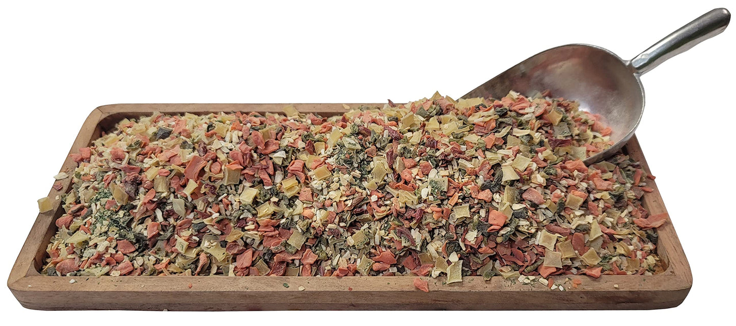 NatureJam Dried Vegetable Soup Blend - 10 Pounds Dehydrated Vegetable Flakes for Ramen Noodle Soup