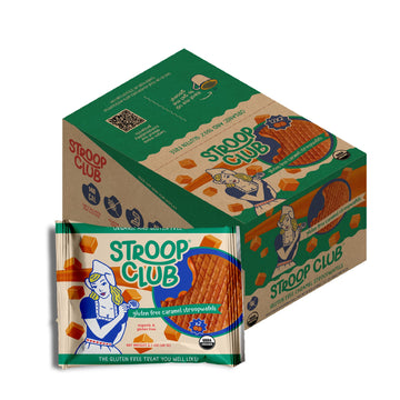 Stroop Club Gluten Free Caramel Stroopwafels - Original Dutch- Delight Caramel Waffle Cookies | Organic & 100% Gluten Free Stroo