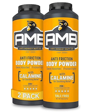 Anti Monkey Butt Body Powder For Women And Men, Anti Chafing And Anti Itch Foot Powder With Calamine, Talc Free Hypoallergenic F