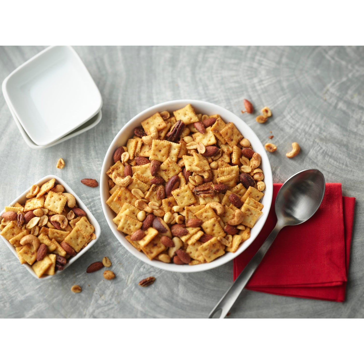 PLANTERS Salted Mixed Nuts, Peanuts, Almonds, Cashews, Brazil Nuts, Pecans, 56oz Canister, Plant-Based Protein Snack