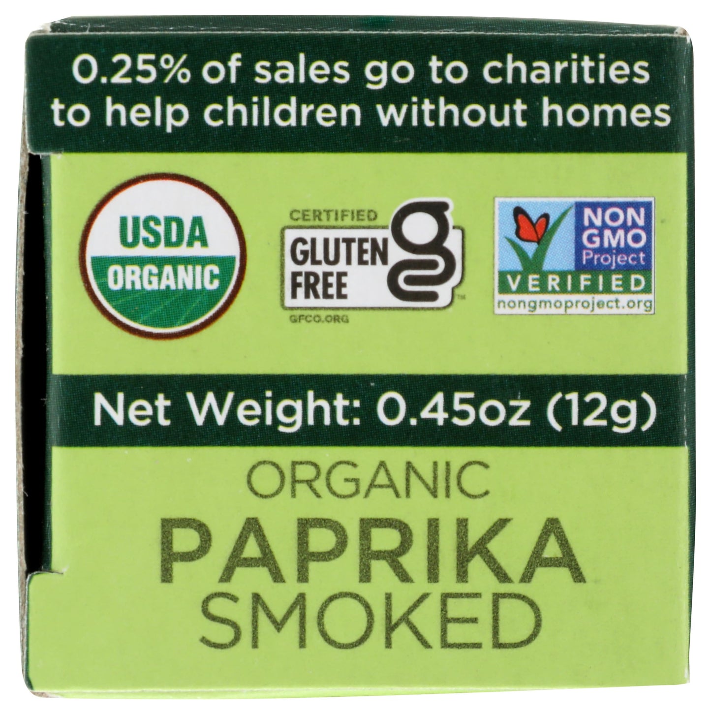 SPICELY Organic Smoked Paprika Powder - Certified Gluten Free, 0.45 Ounce ecoBox