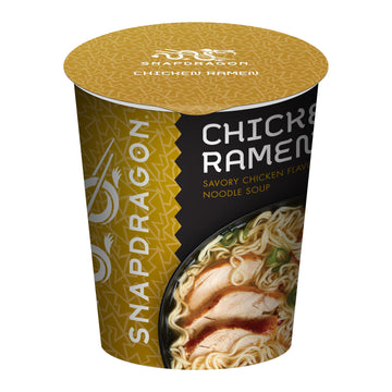Snapdragon Chicken Ramen Six Pack - Rich Chicken Broth With Authentic Ramen Noodles, 2.2Oz Cups