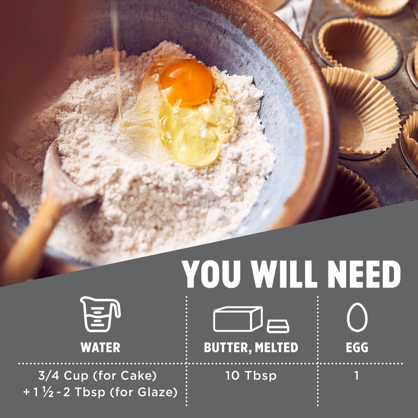 Krusteaz Meyer Lemon Pound Cake And Glaze Mix, 16.5 Oz Boxes (Pack Of 12)