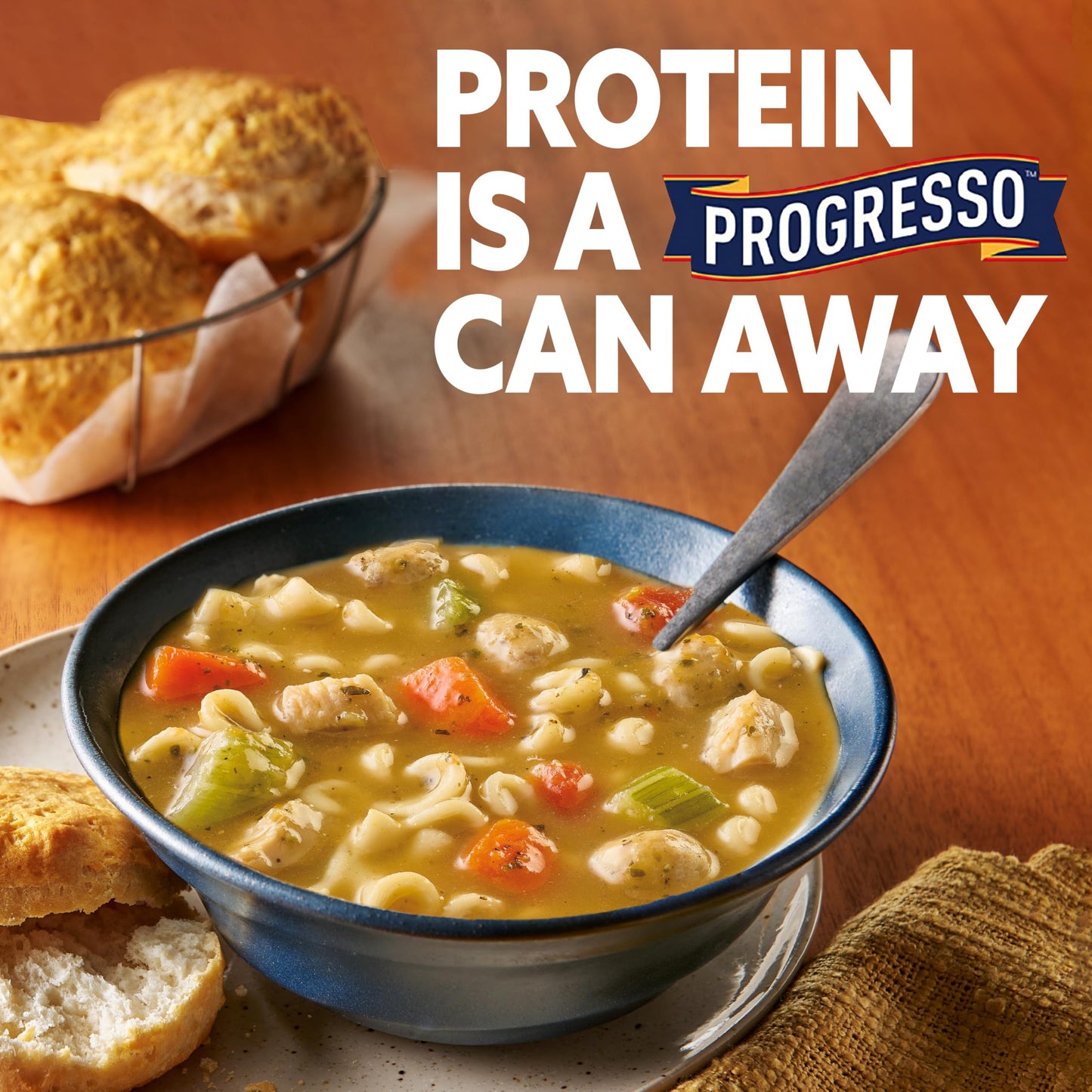 Progresso Mediterranean-Style Meatball and Chicken Soup, 18.5 oz Canned Soup