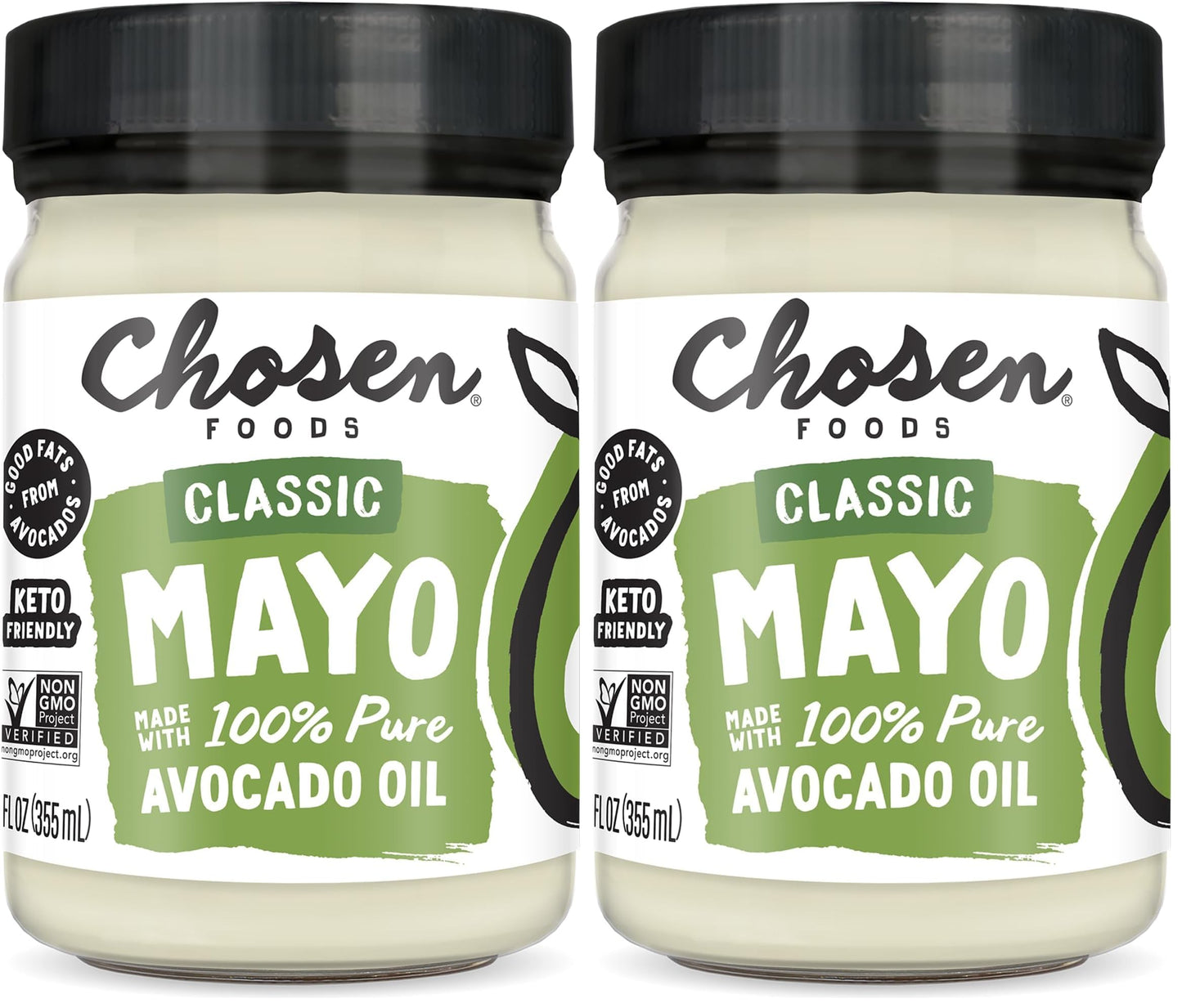 Chosen Foods 100% Avocado Oil-Based Classic Mayonnaise, Gluten & Dairy Free, Low-Carb, Keto Diet Friendly, Mayo for Sandwiches,