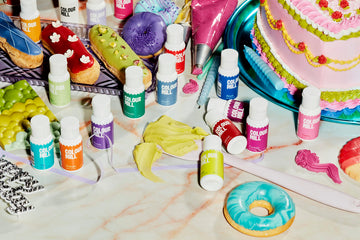 Colour Mill Rainbow Pack Oil-Based Food Coloring, 20 Milliliters Each Of 6 Colors: White, Sky Blue, Tiffany, Purple, Candy And Y