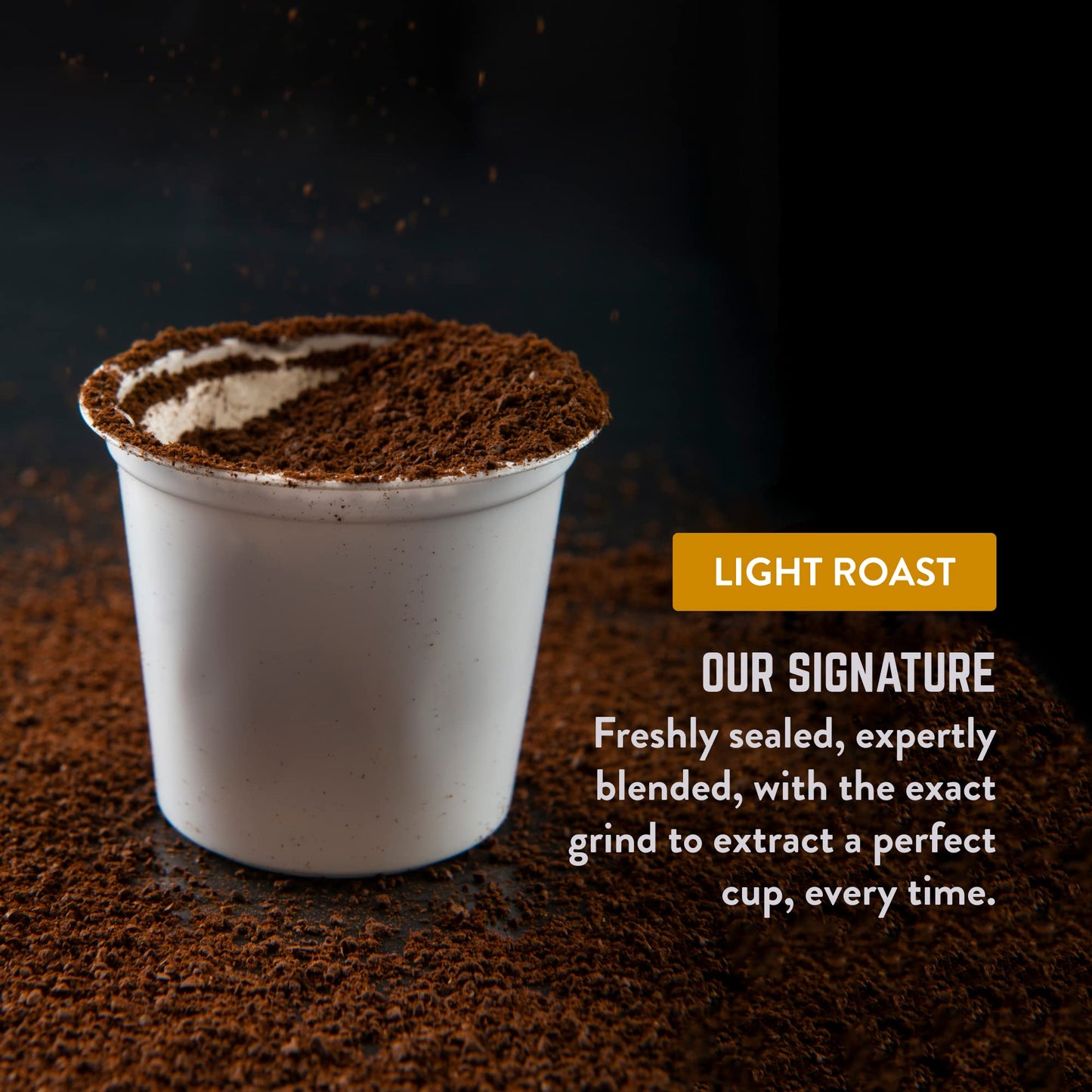 ROYAL CUP SIGNATURE Coffee - French Vanilla Light Roast compact pieces - 24 Count