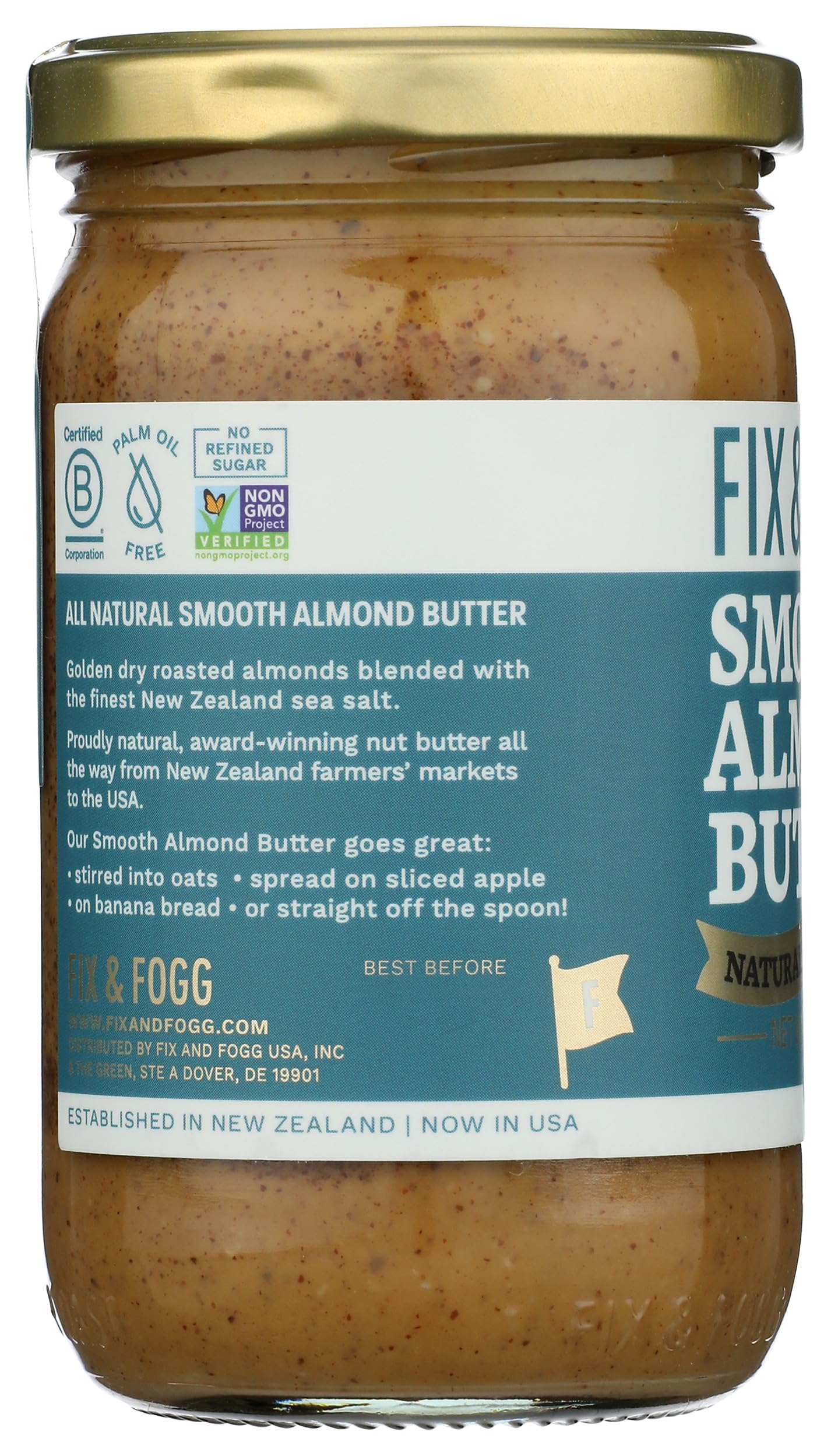 Fix & Fogg Khrm00373363 10 Oz Smooth Almond Butter