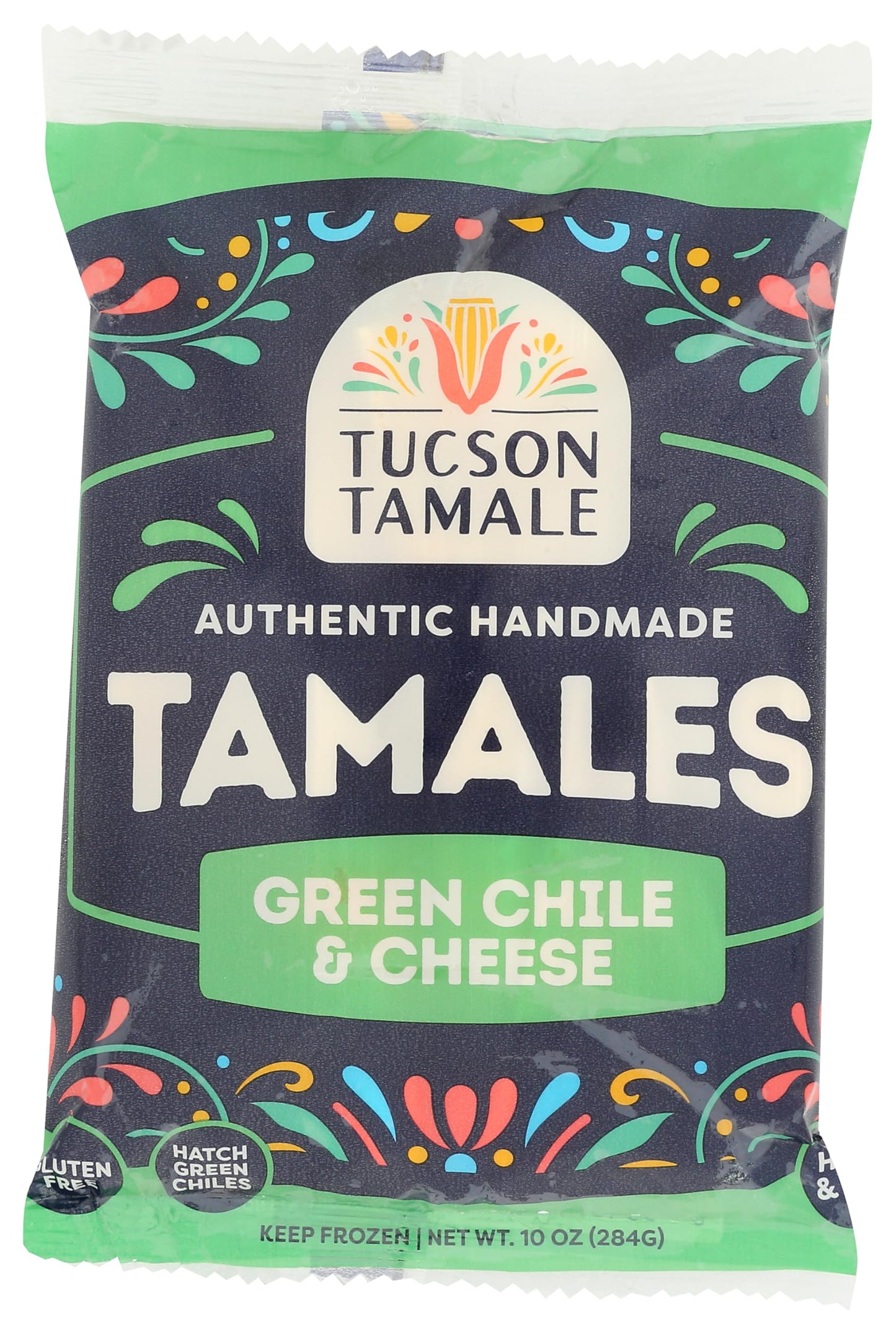Tucson Tamale Company, Green Chile Cheese Tamale, 10 Ounce