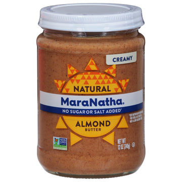 Maranatha Almond Butter No Stir No Salt, 12 Oz