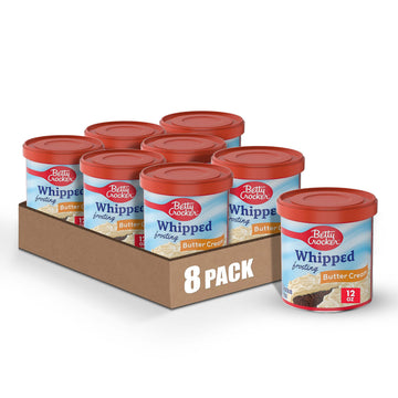 Betty Crocker Whipped Butter Cream Frosting, Gluten Free, 12 oz (Pack of 8)