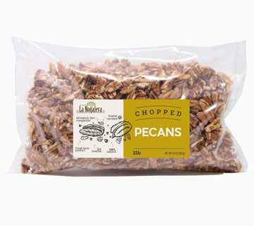 La Nogalera - 2 lbs Chopped shelled pecans. Raw pecan nuts that compare to organic, NO SHELL, Non-GMO, No Preservatives, Unpaste
