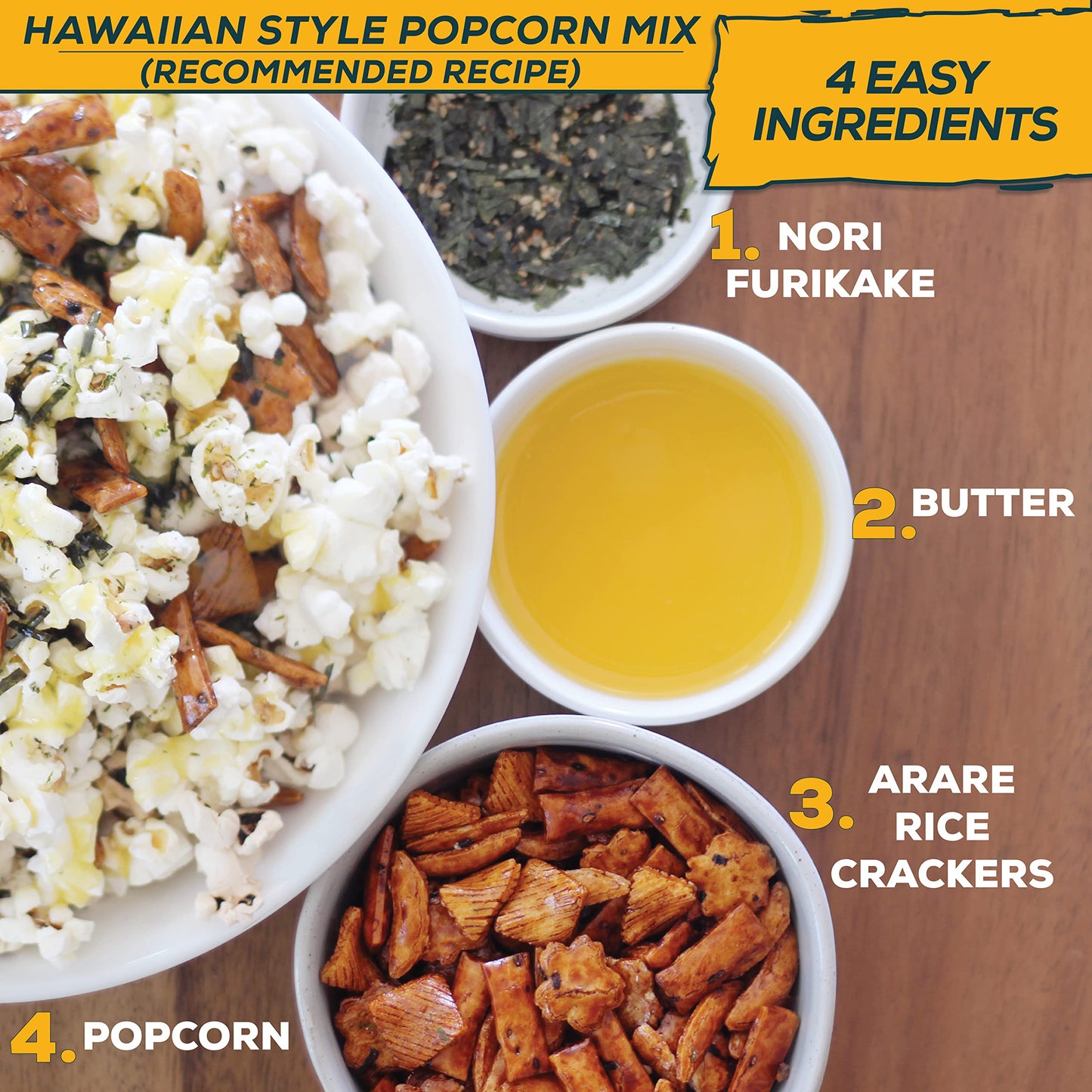 Aloha Right Now Premium Mixed Arare Rice Crackers Mochi Crunch Japanese Hawaiian Style Asian Snack Mix (2Lb (Pack Of 1))