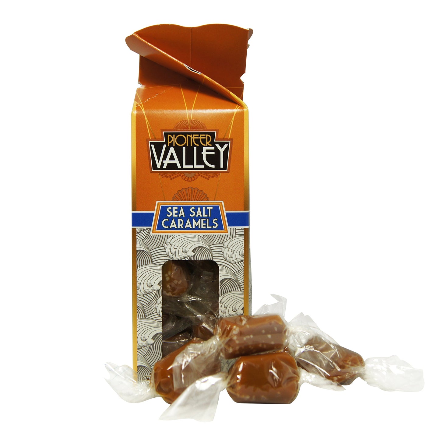 Salted Caramels 8Oz Box By Pioneer Valley (Soft, Premium Quality, Artisanal Caramels)