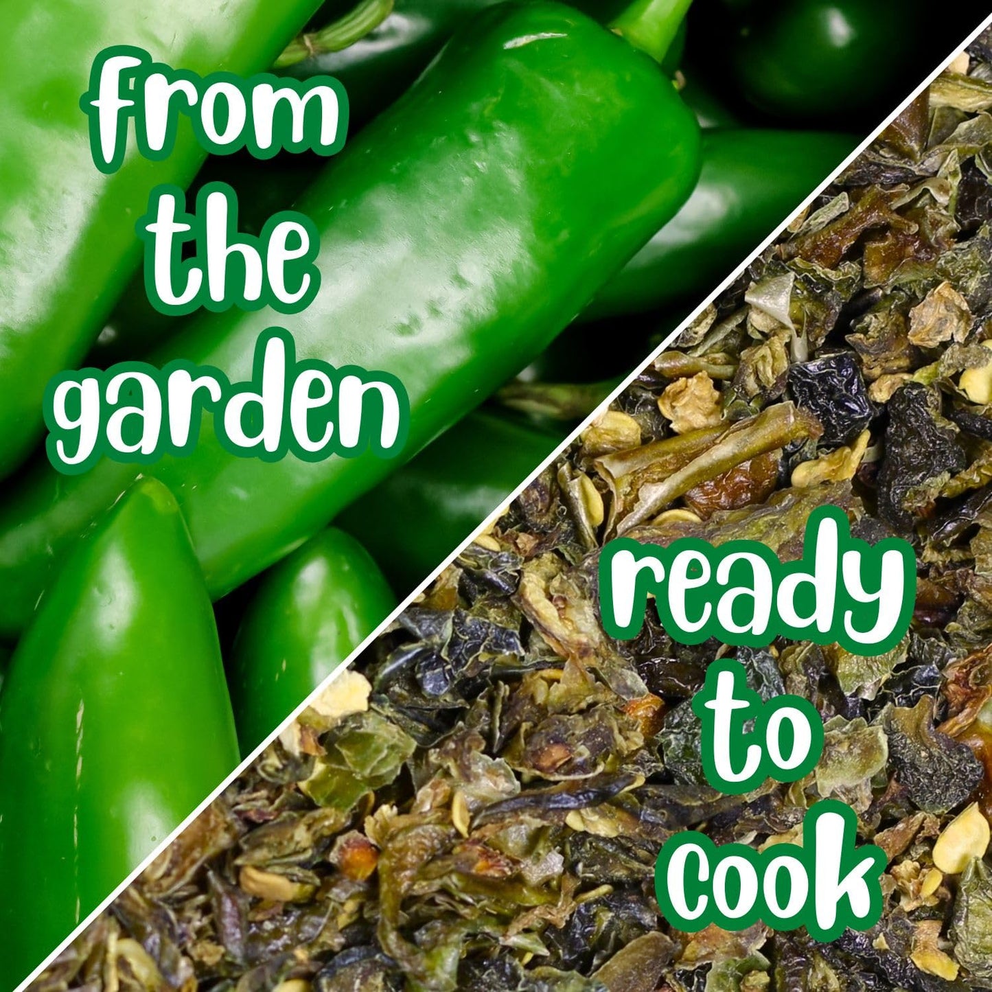 Dried Jalapeno Dices By It'S Delish, 9 Oz Large Jar | Dehydrated Jalapenos | Diced Green Jalapeo Peppers For Chili And Sausage M