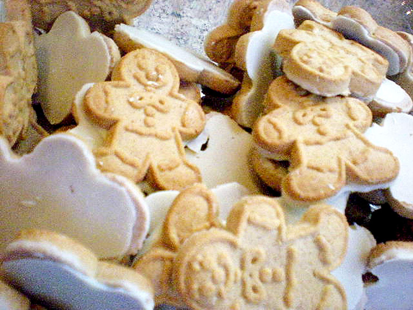 Trader Joes Mini Gingerbread Men Cookies With White Fudge Icing 16 Ounces 454 Grams