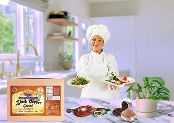 Rani Black Pepper Fine Powder 80 Mesh 400Oz (25Lbs) 11.36Kg Bulk Box ~ All Natural | Vegan | Gluten Friendly | Non-Gmo | Kosher