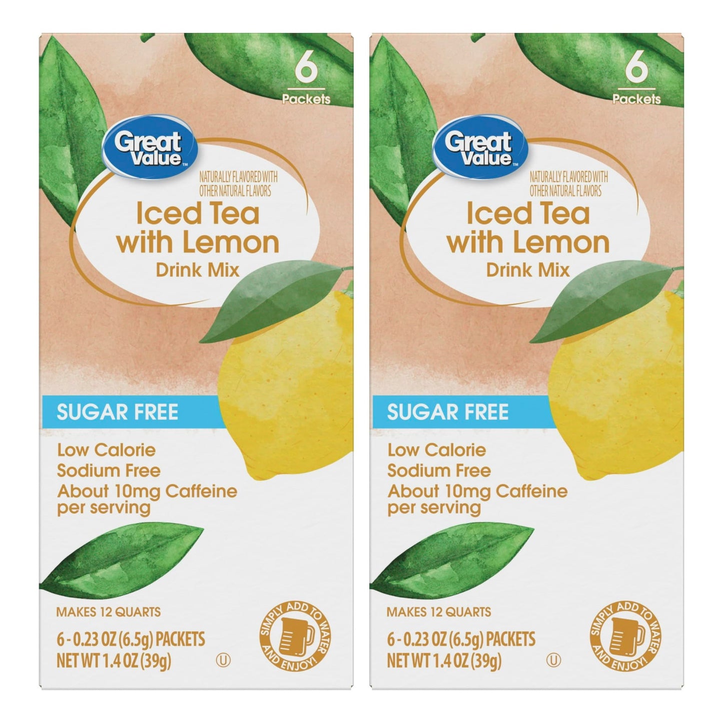 Drink Mix Bundle - 2 Pitcher Size Boxes with 6 Pitcher Packets Per Box - Low Calorie Flavorful Water Powder (2 Container Bundle,