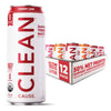 CLEAN CAUSE Yerba Mate Tea Sparkling Variety Pack, USDA Organic, Zero Sugar, 160mg Caffeine, 16oz Cans, 12-Pack, Assorted