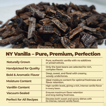 Akshit 3Lb Bulk Vanilla Bean Splits - Grade B for Extract, Powder, Baking & Cooking - Non-GMO