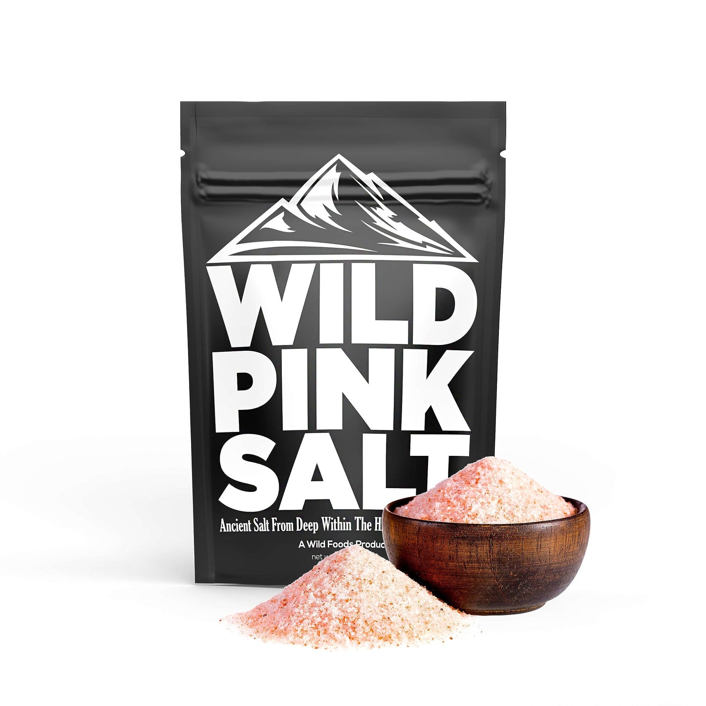 Wild Himalayan Pink Salt Fine Grain 100% Natural Hand-Mined Unrefined Pink Salt Triple Spring Water Washed Pure Flavor 80+ Minerals (5lb Fine - Cooking Size)
