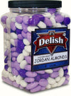Lavender Purple & White Jordan Almonds Medley by It's Delish, 3.5 LBS Jumbo Container | Valentines Mothers Day Girl Theme Bulk P