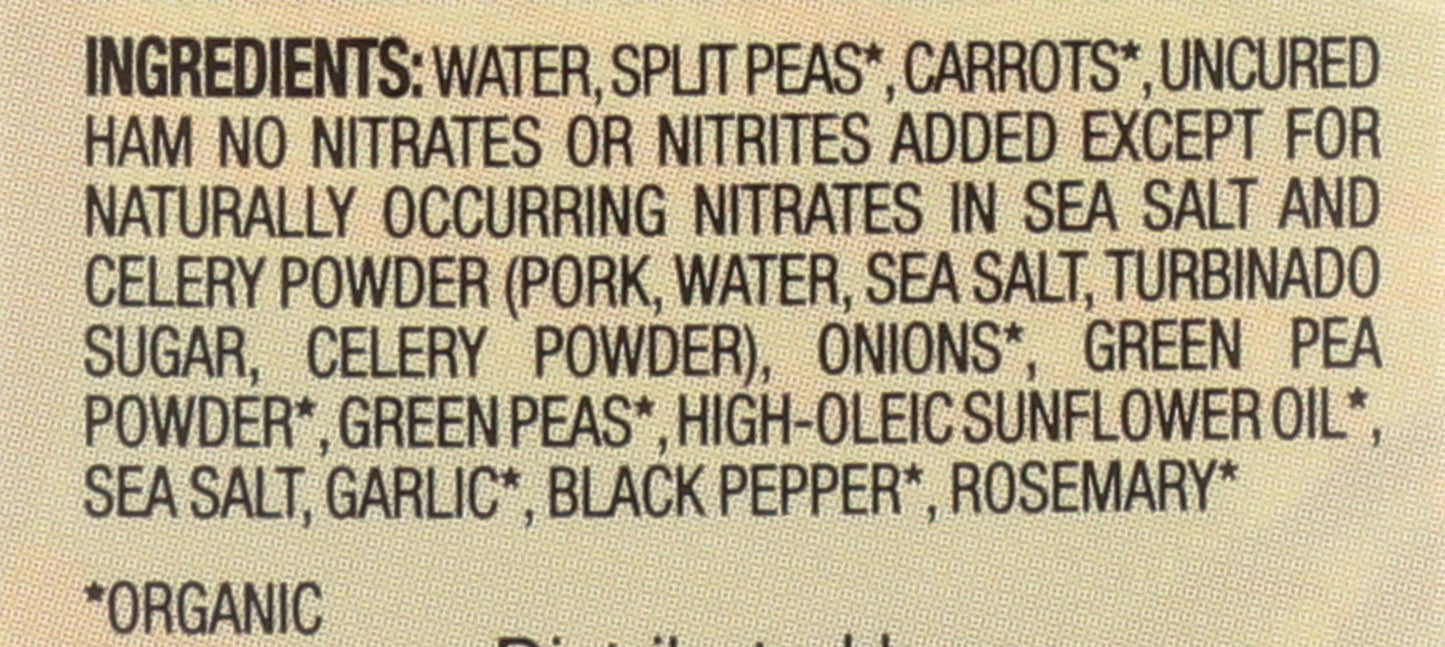 Pacific Natural Foods Organic Soup Split Pea &Amp; Uncured Ham - 17 Fl Oz2